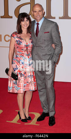 Jan 14, 2015 - Londra, Inghilterra, Regno Unito - Liza Marshall e Mark Strong frequentare Kingsman: il servizio segreto Premiere Mondiale, Odeon, Le Foto Stock
