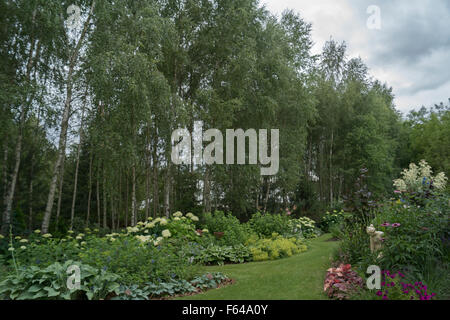 Wilcza Góra giardino d'estate. Foto Stock