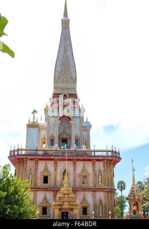 Dettaglio di Wat Chalong tempio in Thailandia Foto Stock