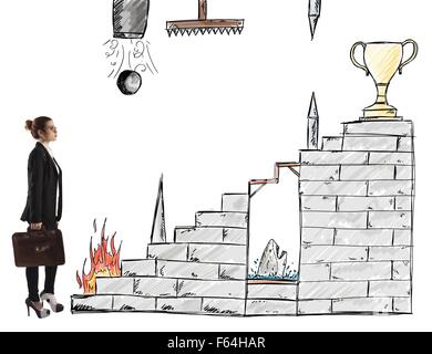 Carriera di difficile Foto Stock