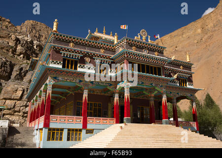 India, Himachal Pradesh, Spiti, Kaza, Sakya Tangyud (Tenggyu) Monastero inaugurato nel 2009 dal Dalai Lama Foto Stock