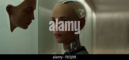 Ex Machina Anno : 2015 Direttore del Regno Unito : Alex Garland Alicia Vikander Foto Stock