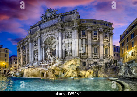 Fontana di Trevi, Roma, Lazio, l'Italia, Europa Foto Stock