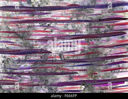 Luce sfondo acquerello fuzzy strisce orizzontali mani di disegno Foto Stock