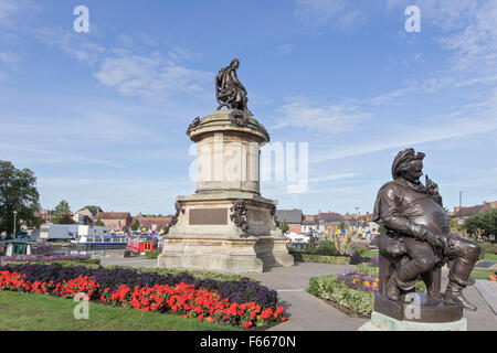 Il Memoriale di Shakespeare (1888) in Bancroft giardini, Stratford-upon-Avon, Warwickshire, Inghilterra, Regno Unito Foto Stock