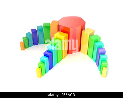 Schema multicolore Foto Stock