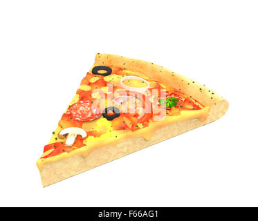 Fetta di pizza Foto Stock