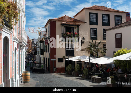 Famoso ristorante La Placeta, Placeta De Borrero, la storica città di Santa Cruz de la Palma la Palma Isole Canarie Spagna Foto Stock