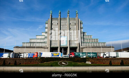 Grand Palais du Centenaire, Bruxelles Foto Stock