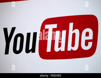 Markennamen: "Youtube", Berlino. Foto Stock