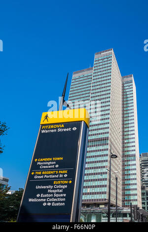 Torre di Euston, London, England, Regno Unito Foto Stock