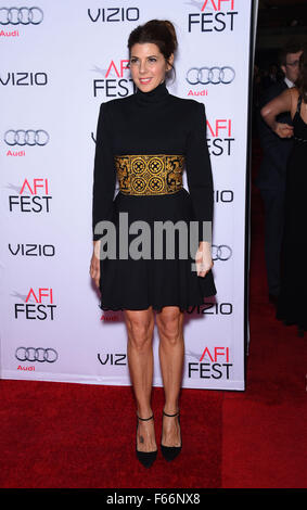 Hollywood, California, USA. Xii Nov, 2015. Marisa Tomei arriva per l'AFI Fest 2015 gala di chiusura "grandi" breve anteprima mondiale al teatro cinese. © Lisa O'Connor/ZUMA filo/Alamy Live News Foto Stock