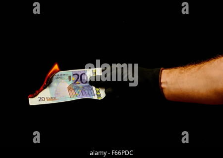 Euro europeo denaro banconota Foto Stock