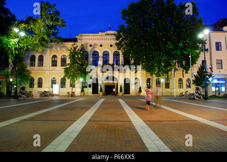 Il Municipio, Bekescsaba, Békéscsaba, Ungheria Foto Stock