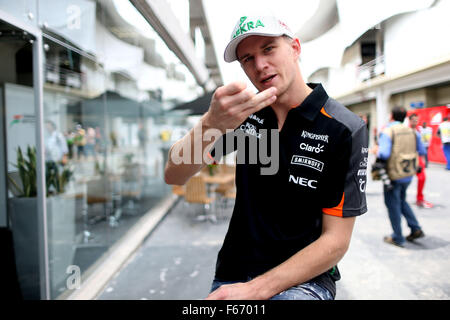 Motorsports: FIA Formula One World Championship 2015, il Gran Premio del Brasile, #27 Nico Hulkenberg (GER, Sahara Force India F1 Team), Foto Stock
