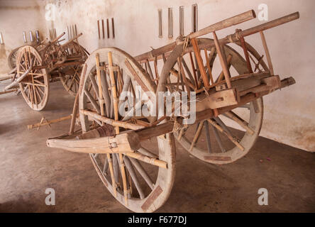 Carrello in legno in stile tailandese Foto Stock