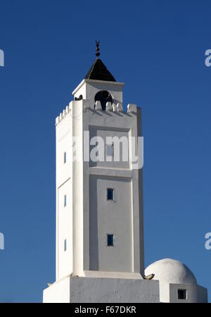 Minareto, Sidi Bou Said, Tunisia Foto Stock