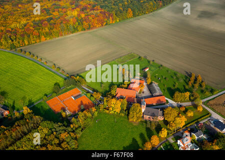 Chiesa Antonio di Padova in Geithe, tennis club TC Geithe, Uentrop, In Geithe, Hamm, Ruhr la Renania settentrionale-Vestfalia Germania Europa Foto Stock