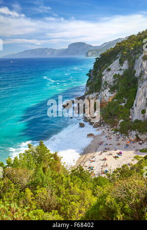 Cala Fuili, il Gennargentu e Golfo di Orosei Parco Nazionale, Sardegna, Italia Foto Stock