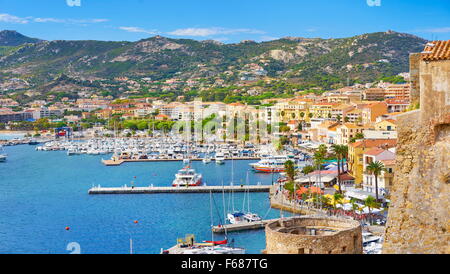 Marina di Calvi Balagne Costa Ovest, Corsica, Francia Foto Stock