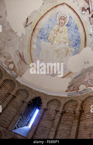 Toledo Spagna,Europa,Spagnolo,Sito Patrimonio Mondiale dell'Umanita' Ispanico,centro storico,ToledoPass,pass,Tour Turistica di Pulsera,Moschea Cristo de la Luz,periodo moresco Foto Stock