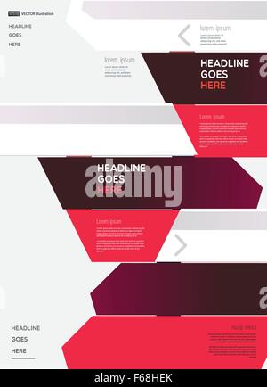 Infografico moderno elementi su sfondo chiaro. Illustrazione Vettoriale