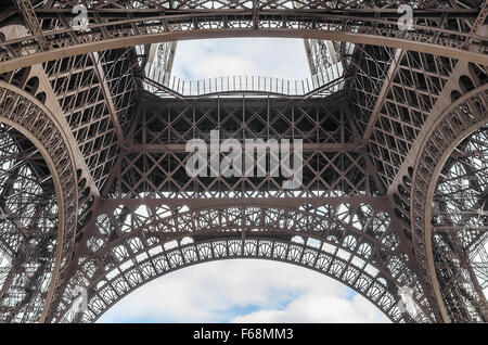 Parte della Torre Eiffel. Foto Stock