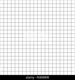 Cinque millimetri quadrati sulla griglia bianco modello senza giunture Illustrazione Vettoriale