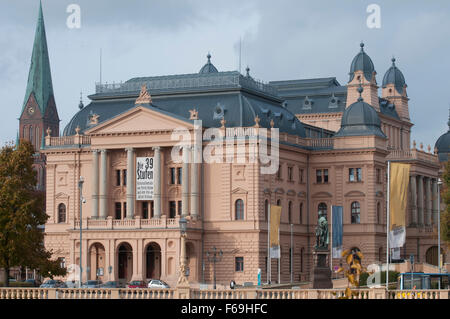 Mecklenburg Teatro di Stato o Staatstheater a Schwerin, Germania Foto Stock