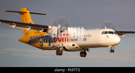 ATR 72, Aurigny Air Sevices Foto Stock