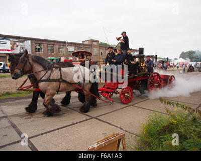 Oisterwijkste Stoomdagen 2015, 1910 Stoomspuit Gorkum foto 4 Foto Stock