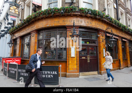 La Taverna di Southwark Southwark Street, Borough Market, London, England, Regno Unito Foto Stock