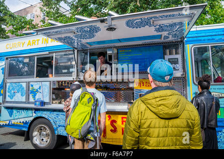 Vikram Vij è il cibo indiano Carrello, Vancouver, British Columbia, Canada Foto Stock