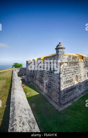 La torretta su Fuerte di San Jose in Campeche, Campeche, Messico. Foto Stock