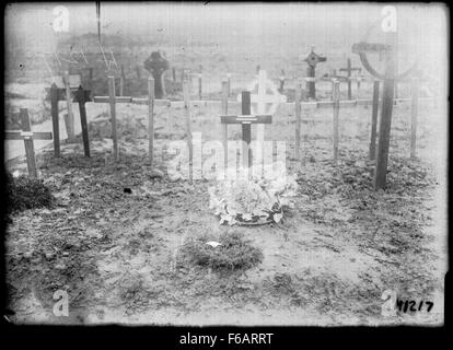 La tomba del Brigadiere Generale Johnston ucciso nel 1917 Foto Stock