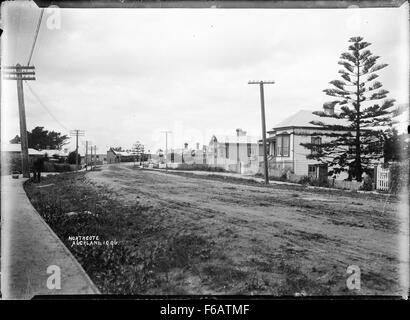 Vista di Queen Street, Northcote Auckland Foto Stock