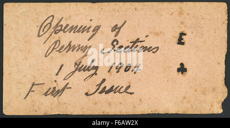 Wellington Corporation Tramways A No. 7722 è un'immagine storica di un tram trainato da cavalli utilizzato a Wellington, nuova Zelanda. Questi tram erano un mezzo di trasporto primario tra la fine del XIX e l'inizio del XX secolo, prima dell'introduzione dei tram motorizzati. L'immagine offre uno sguardo sui primi sistemi di trasporto urbano di Wellington. Foto Stock