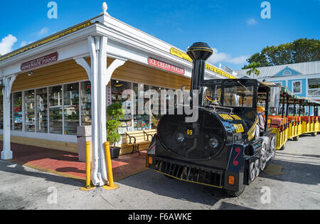 Conch Tour Train Key West Foto Stock