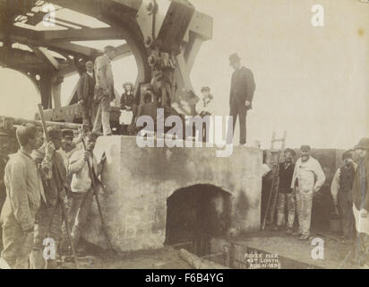 La xliii lunghezza in luogo il Roker Pier, 1891 Foto Stock