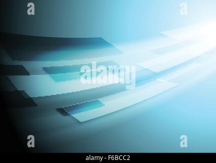 Blu brillante hi-tech motion background. Vector Image design Illustrazione Vettoriale