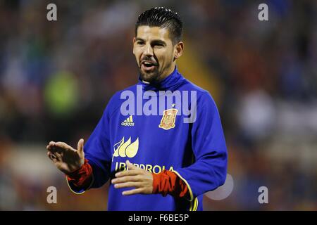 Alicante, Spagna. Xiii Nov, 2015. Nolito (ESP) Calcio/Calcetto : internazionale amichevole tra Spagna 2-0 Inghilterra al Estadio Jose Rico Perez di Alicante in Spagna . © Mutsu Kawamori/AFLO/Alamy Live News Foto Stock