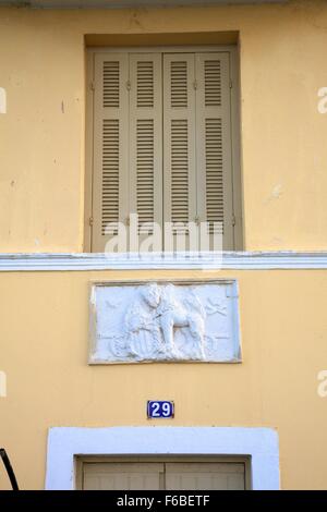 Dettagli architettonici, CORFU, CORFU, ISOLE IONIE, isole greche, Grecia, Europa Foto Stock