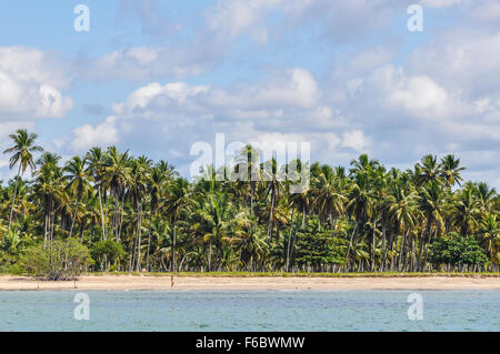 Vista della spiaggia di Morro de Sao Paulo, Salvador, Brasile Foto Stock