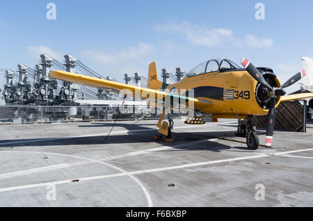 USS Hornet, portaerei di Oakland, San Francisco, California, Stati Uniti d'America Foto Stock