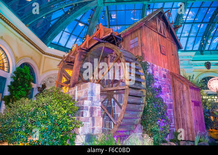 Caduta stagione di Bellagio Hotel la Serra e il Giardino Botanico Foto Stock