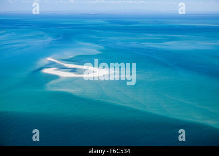 Vista aerea di Moreton Bay, Brisbane, Australia Foto Stock