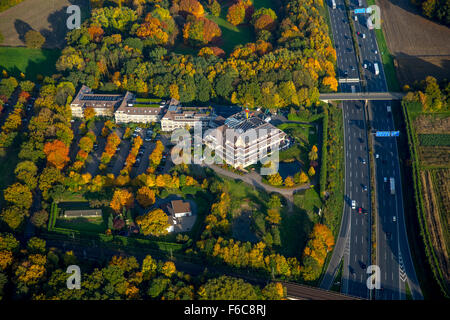 Hotel Van der Valk Bohmertstrasse dell'autostrada A2 uscire Beisenstraße, Gladbeck, la zona della Ruhr, Nord Reno-Westfalia, Germania Foto Stock