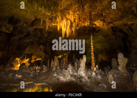 All'interno di Carlsbad Caverns sistema di cave, STATI UNITI D'AMERICA Foto Stock
