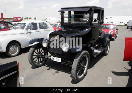 Sedile classico 600 car meeting in Albacete, Spagna. Ford. Foto Stock