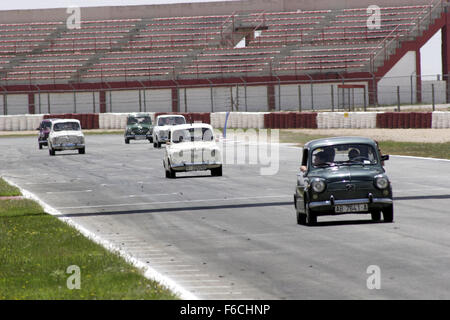 Sedile classico 600 car meeting in Albacete, Spagna. Foto Stock